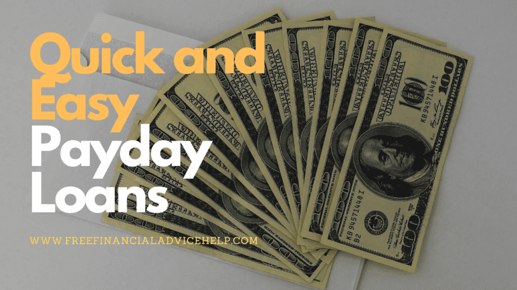 Quick and Easy Payday Loans
